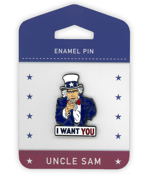 Uncle Sam Enamel Pin