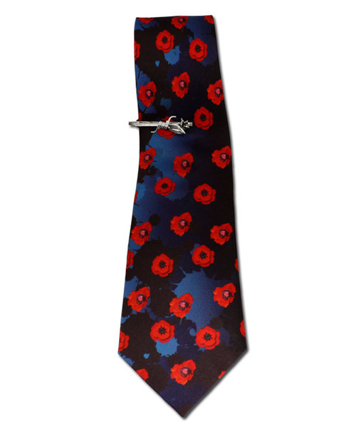 Red Poppy Remembrance Tie