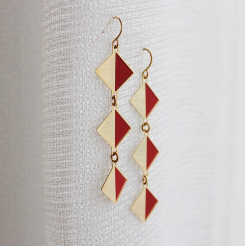 D-Day Flags Earrings