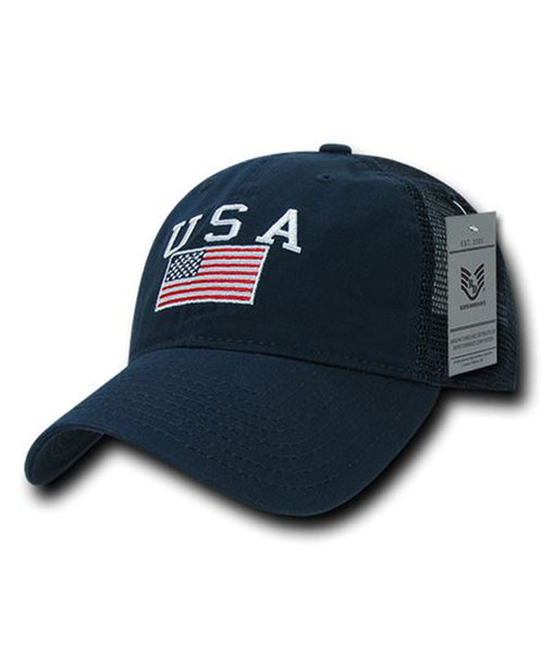 USA Flag Embroidered Cap