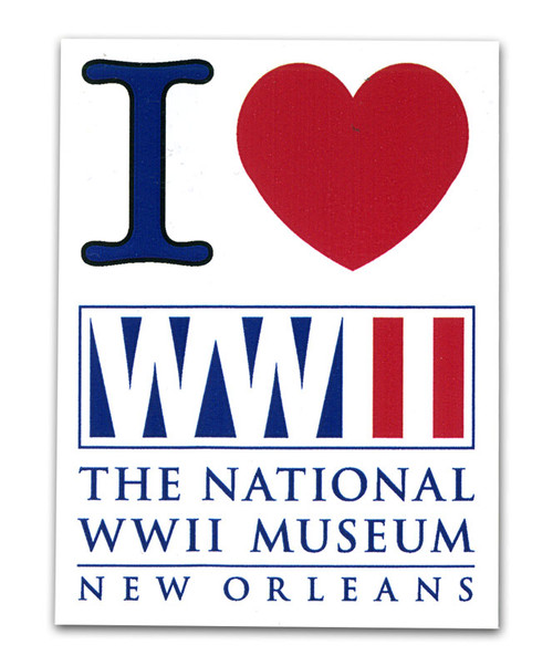 I Love WWII Museum Sticker