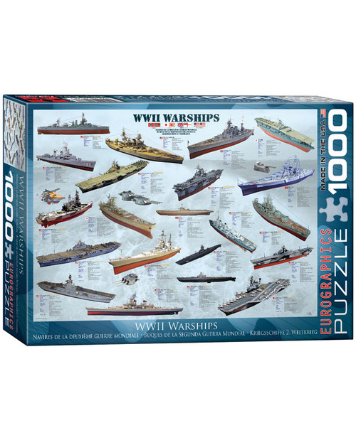 WWII Warships 1000 Piece Puzzle