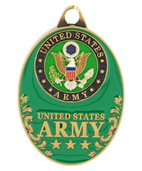 Oval Army Logo Key Ring