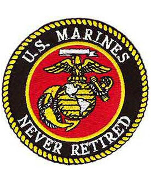 USMC Never Retired Patch