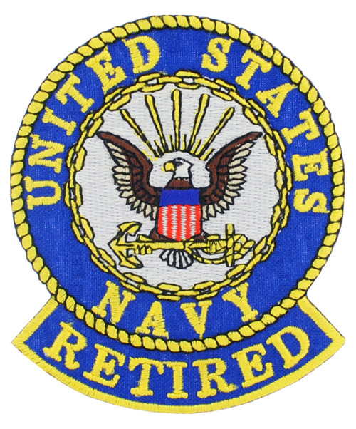 USN Retired Logo Patch