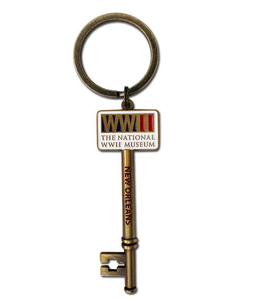 WWII Gold Key Logo Keychain