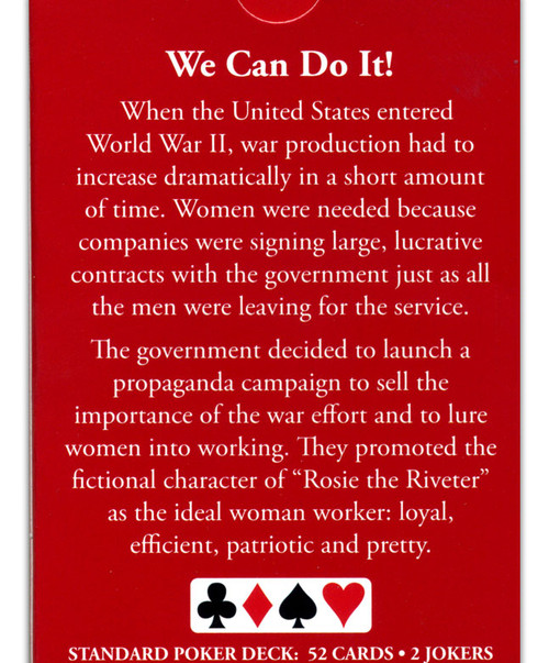 Rosie the Riveter Playing Cards