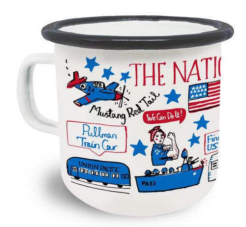 WWII Cityscape Tin Mug