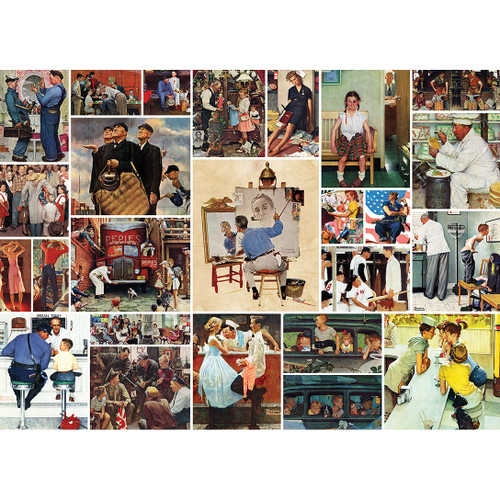 Rockwell Collage 1000 Pc Puzzle