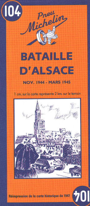 michelin battle of alsace map no 104