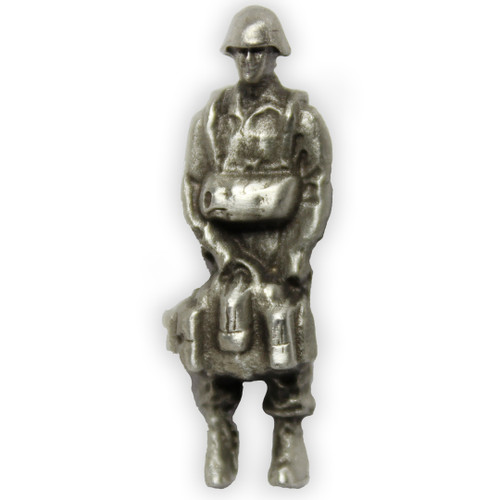 Pewter Paratrooper Lapel Pin