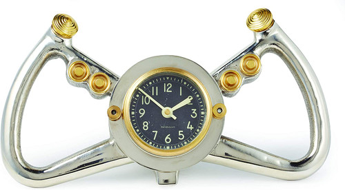 Cockpit Table Clock Aluminum