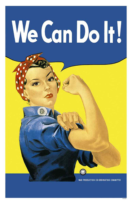 WE CAN DO IT ARMY WOMENS RIGHTS  ROSIE  RIVETER DECAL