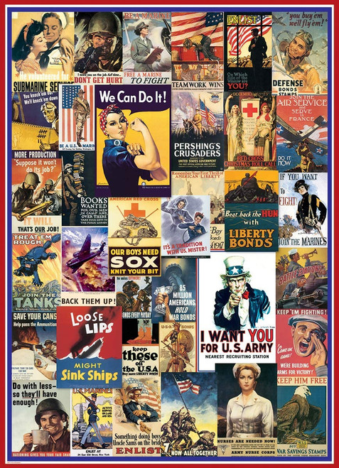 WWI & WWII Vintage Posters Puzzle