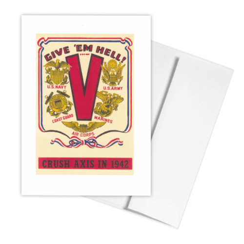 Give Em Hell Greeting Card