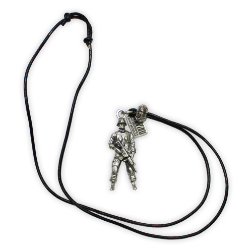 Pewter Soldier Necklace