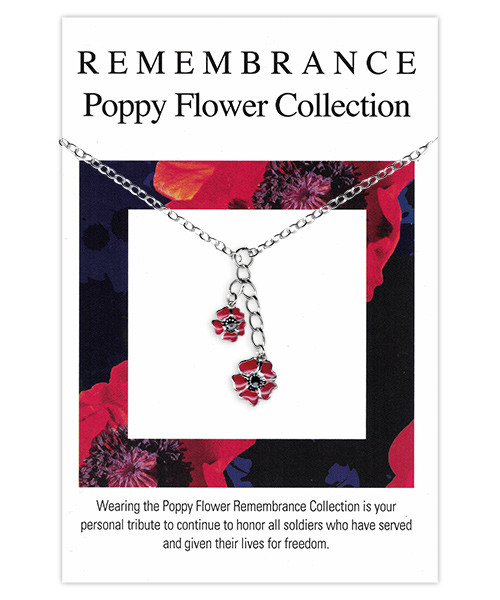 Poppy Remembrance Necklace