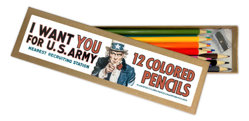 I Want You Colored Pencils Set