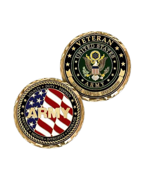 Army Veteran Challenge Coin
