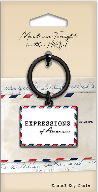 V-Mail Expressions of America Enamel Keychain