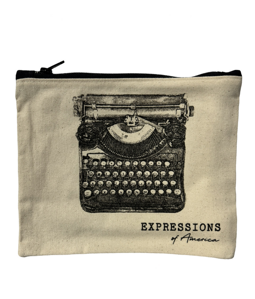 Expressions of America Typewriter Zipper Pouch