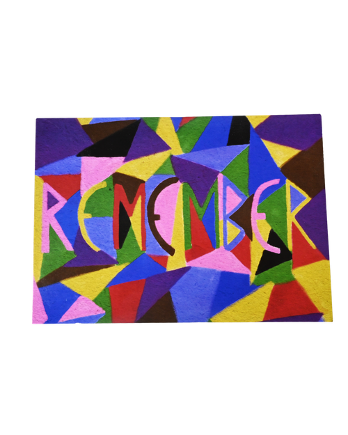 Holocaust Remember Postcard