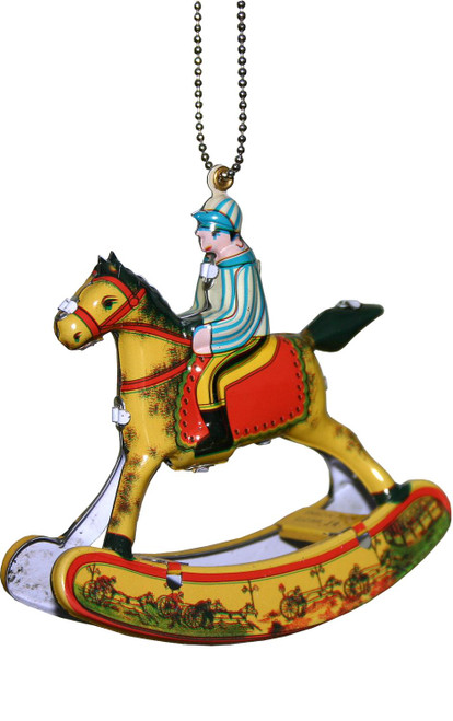 Tin Rocking Horse Ornament