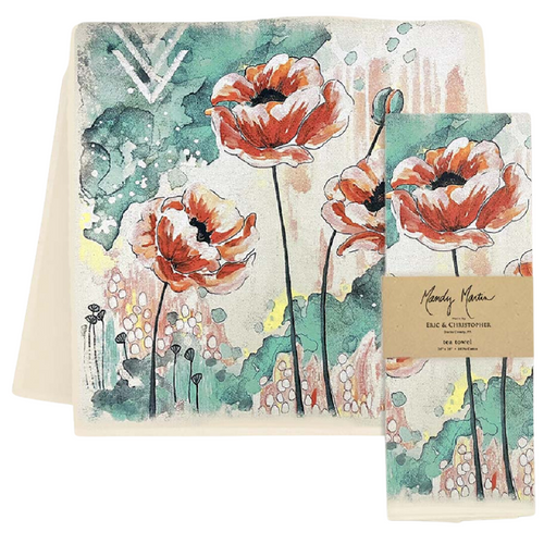 Poppy Summer Breeze Tea Towel