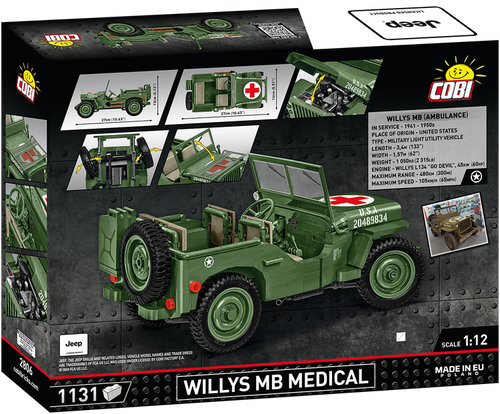Cobi Willys MB Medical Block Puzzle
