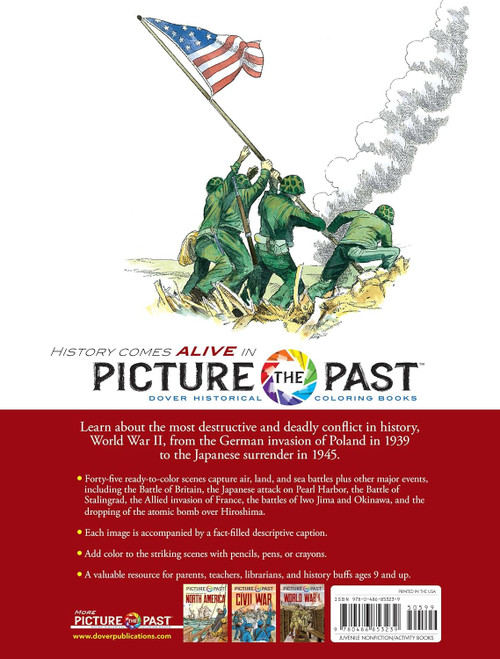 back cover of picture the past coloring book