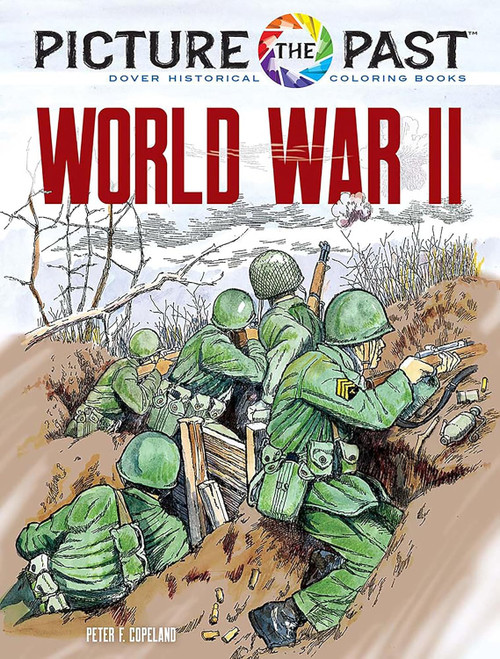 front cover of picture the past coloring book