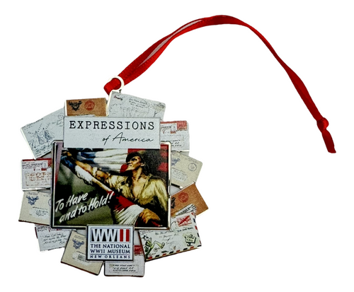 Letter Wreath Ornament