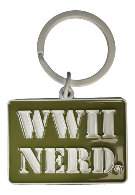 WWII Nerd Enamel Key Chain