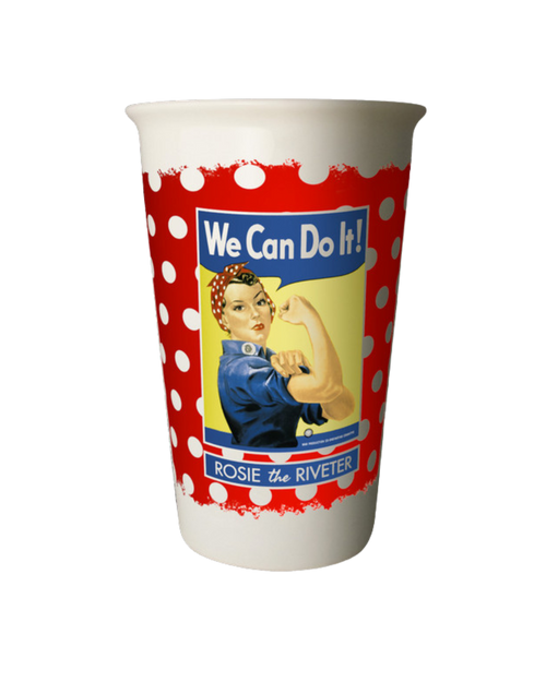 Rosie Ceramic Polka Dot Travel Mug