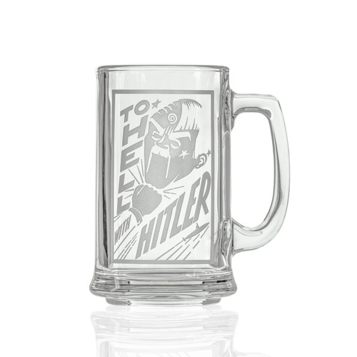 To Hell w/ Hitler Beer Mug