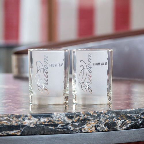 Four Freedoms Glass Set