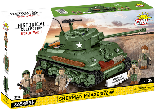 M4A2E8 Sherman Tank Crew Block Puzzle