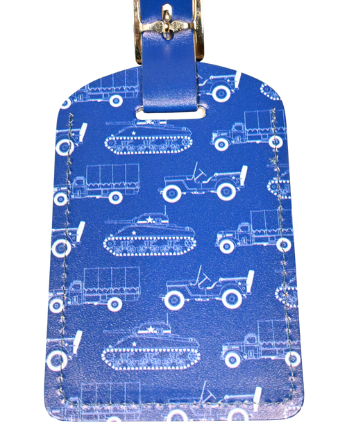 Vehicle Logo Leather Luggage Tag
