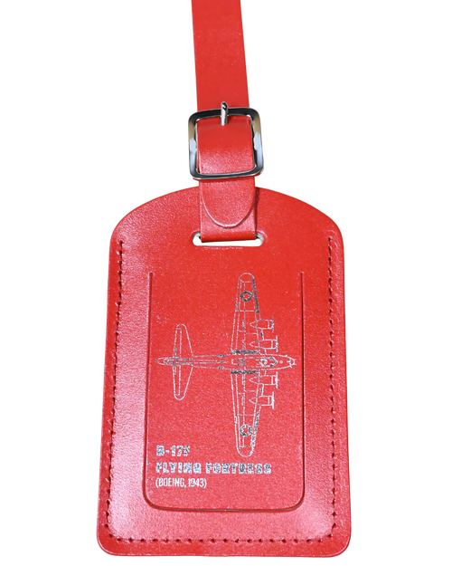 B-17 Logo Leather Luggage Tag