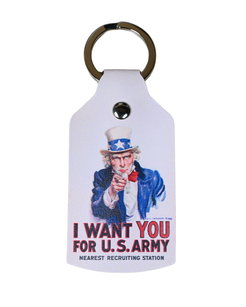 I Want You Logo Leather Keyfob