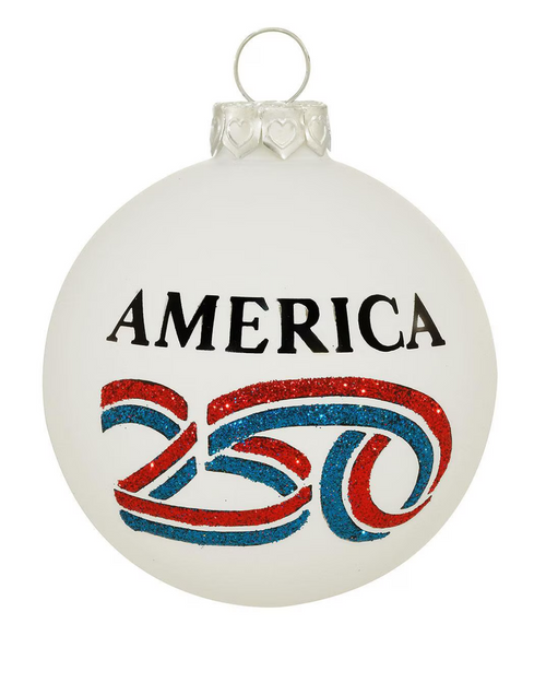 America 250 Hand Painted Ornament