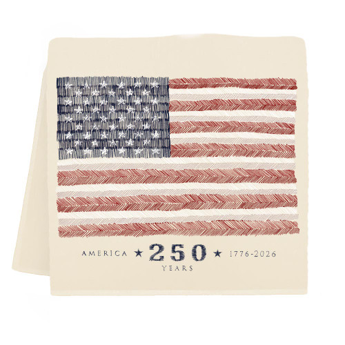 250th American Flag Tea Towel