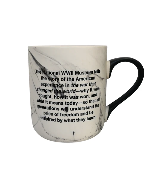 WWII Museum Mission Marble Mug