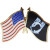 POW MIA Flag Lapel Pin