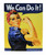 Rosie the Riveter Metal Sign 12in by 18in