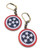 Stars and Stripes Antiqued Earrings