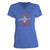 French Fleur de lis Royal Ladies V-Neck T-Shirt