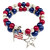 USA Flag & Star Coil Bracelet