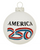 America 250 Hand Painted Ornament