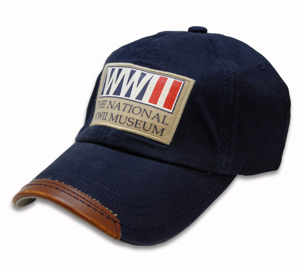 WWII Logo Leather Bill Cap